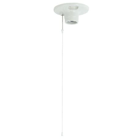 Leviton White Porcelain Incandescent 1-Piece Lampholder 011-49816-00C